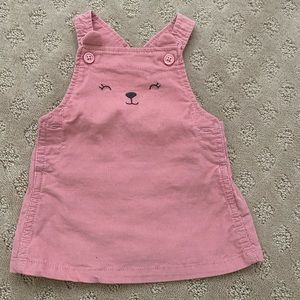 Pink Corduroy Dress 3 month .